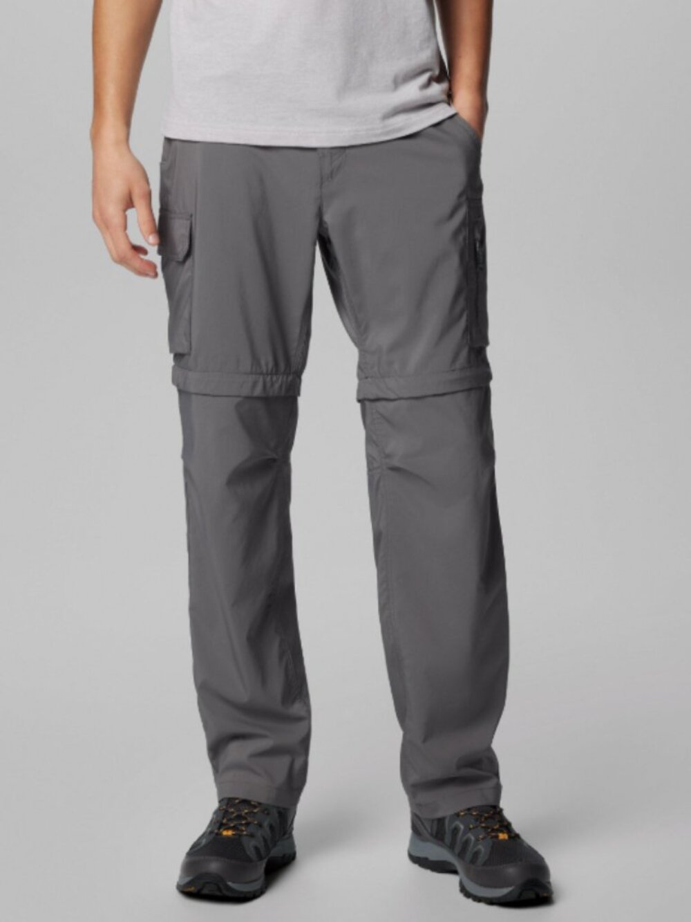 Columbia Men's Convertible Utility Cargo Pants in Dark Gray Size 36 x 30